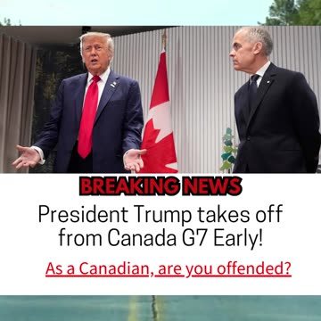 Trump hits the eject button from Canada! 🚨✈️