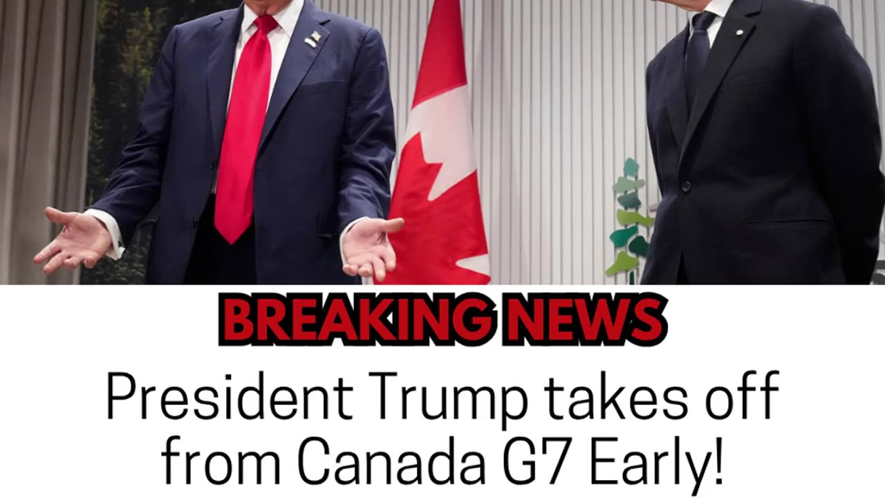 Trump hits the eject button from Canada! 🚨✈️