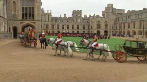 The Star-Spangled Banner is played for President Trump and First Lady upon their arrival