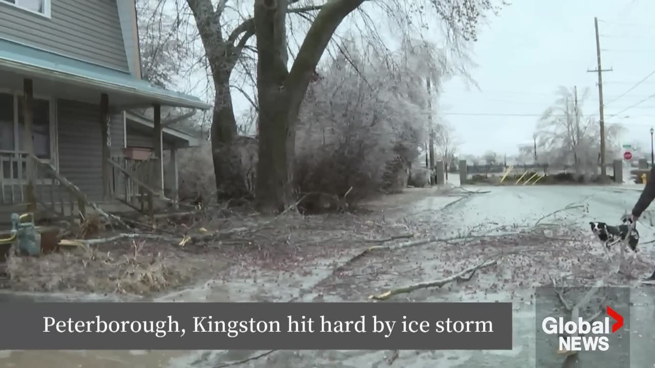Ontario ice storm_ More than 390K still without power on 3rd day after freezing rainstorms(1080P_HD)