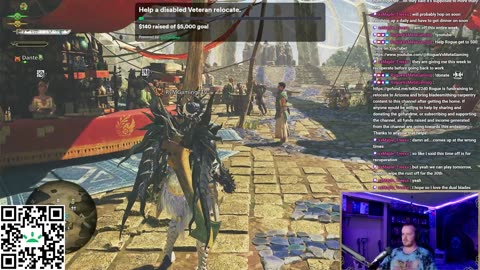 Fundraiser for moving, Gaming, Chatting