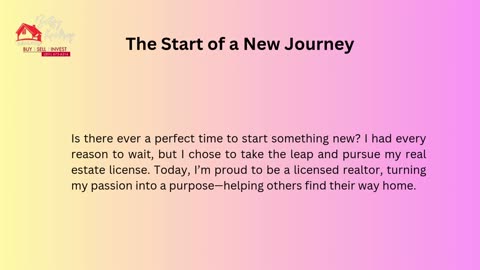Embracing New Beginnings in Real Estate