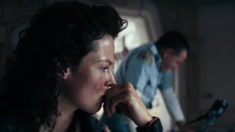 "Alien" Starring Sigourney Weaver and Tom Skerritt