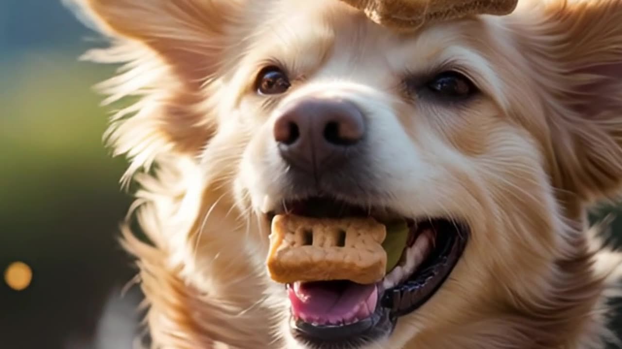 Treat Balancing Challenge: Dog vs Snack! 🦴🐾🤣