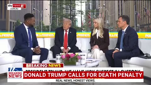 TRUMP SAYS HE HOPES SUSPECT IN CHARLIE KIRK FAKE SHOOTING GETS THE DEATH PENALTY