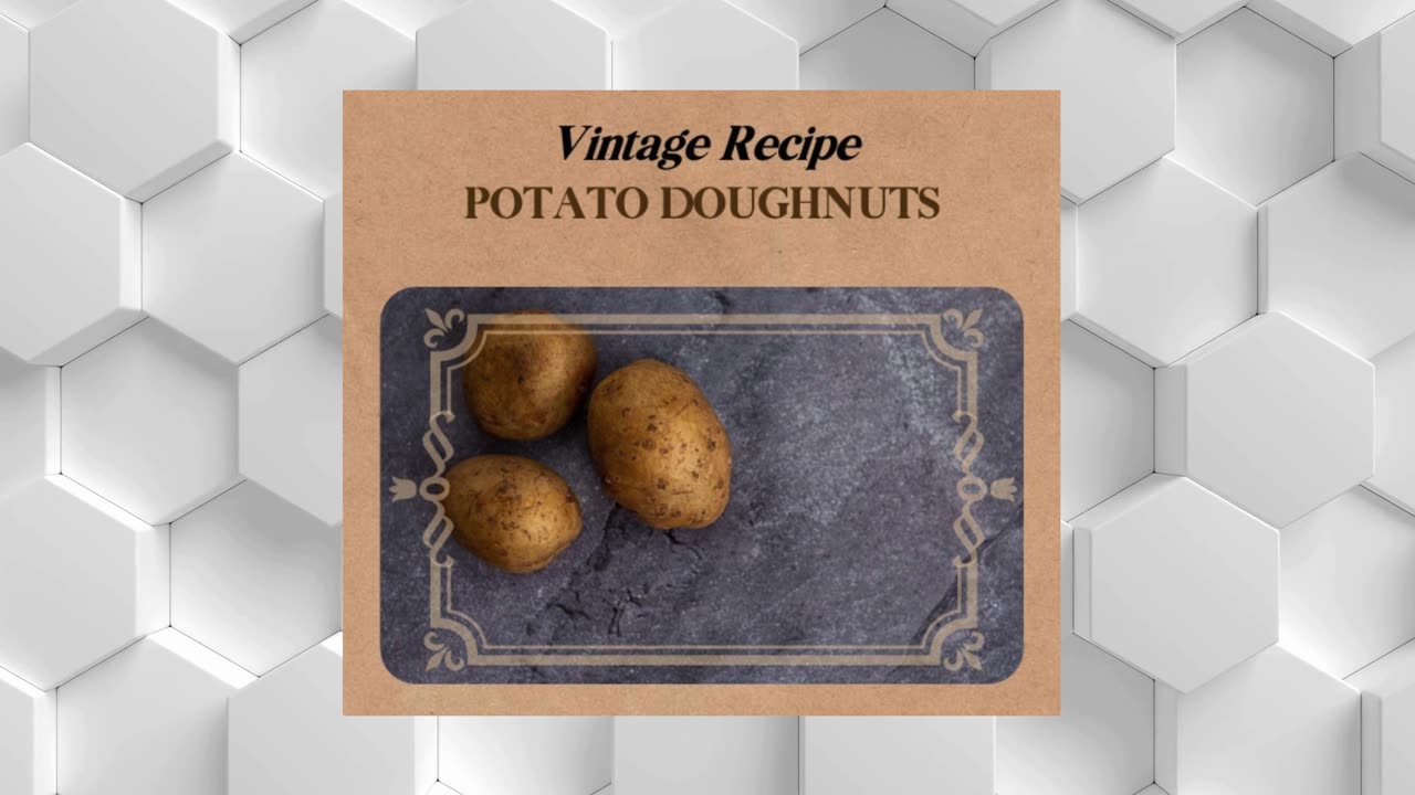 Vintage Recipe - POTATO DOUGHNUTS