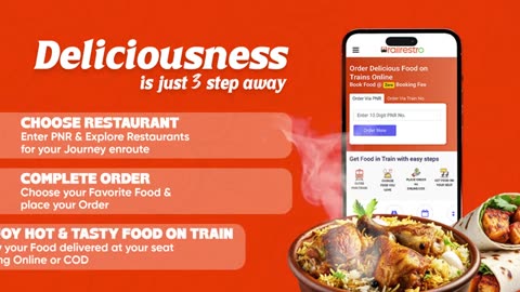 Order Delicious Food on Trains Online with RailRestro