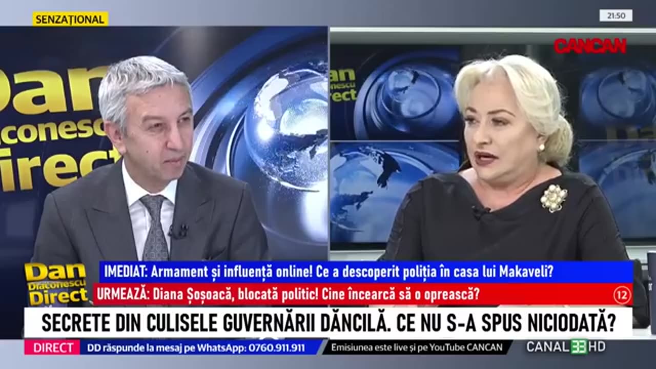 Diana Șoșoacă la Dan Diaconescu în emisiune - 20 martie 2025