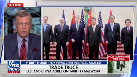 Brit Hume Says Deal With China Still 'Has A Long Way To Go'