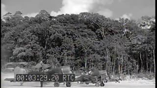 AFTERMATH OF TWO F4... - AFTERMATH OF TWO F4U'S MIDAIR CRASH, VELLA LAVELLA FLD., NEW - 428-npc-1387