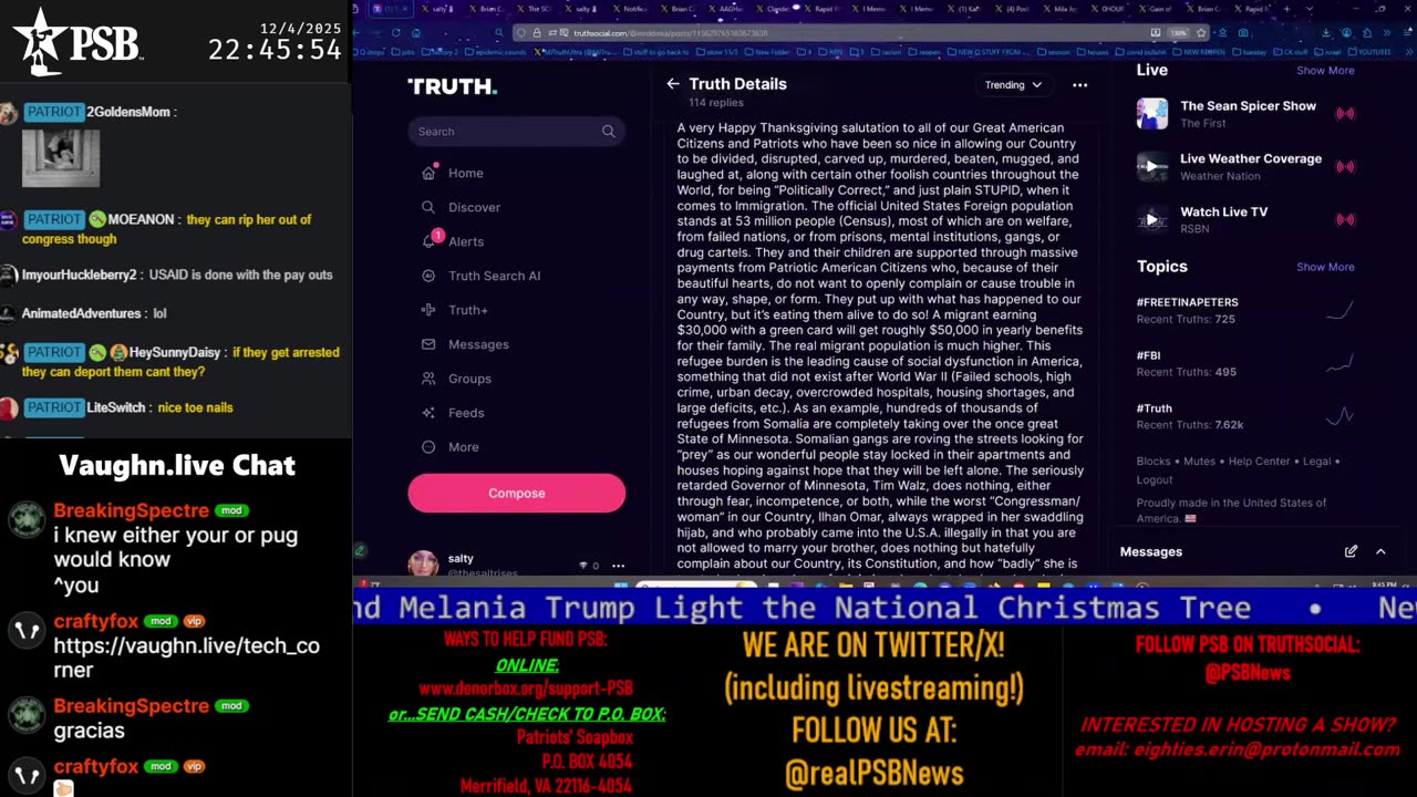 Patriots' Soapbox NEWS - LIVE 24/7!