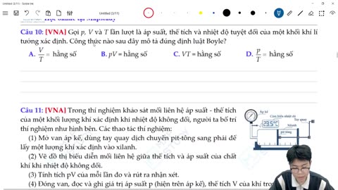 "Buổi 22 - Ôn tập lí thuyết Khí Lí Tưởng (Phần 4) "