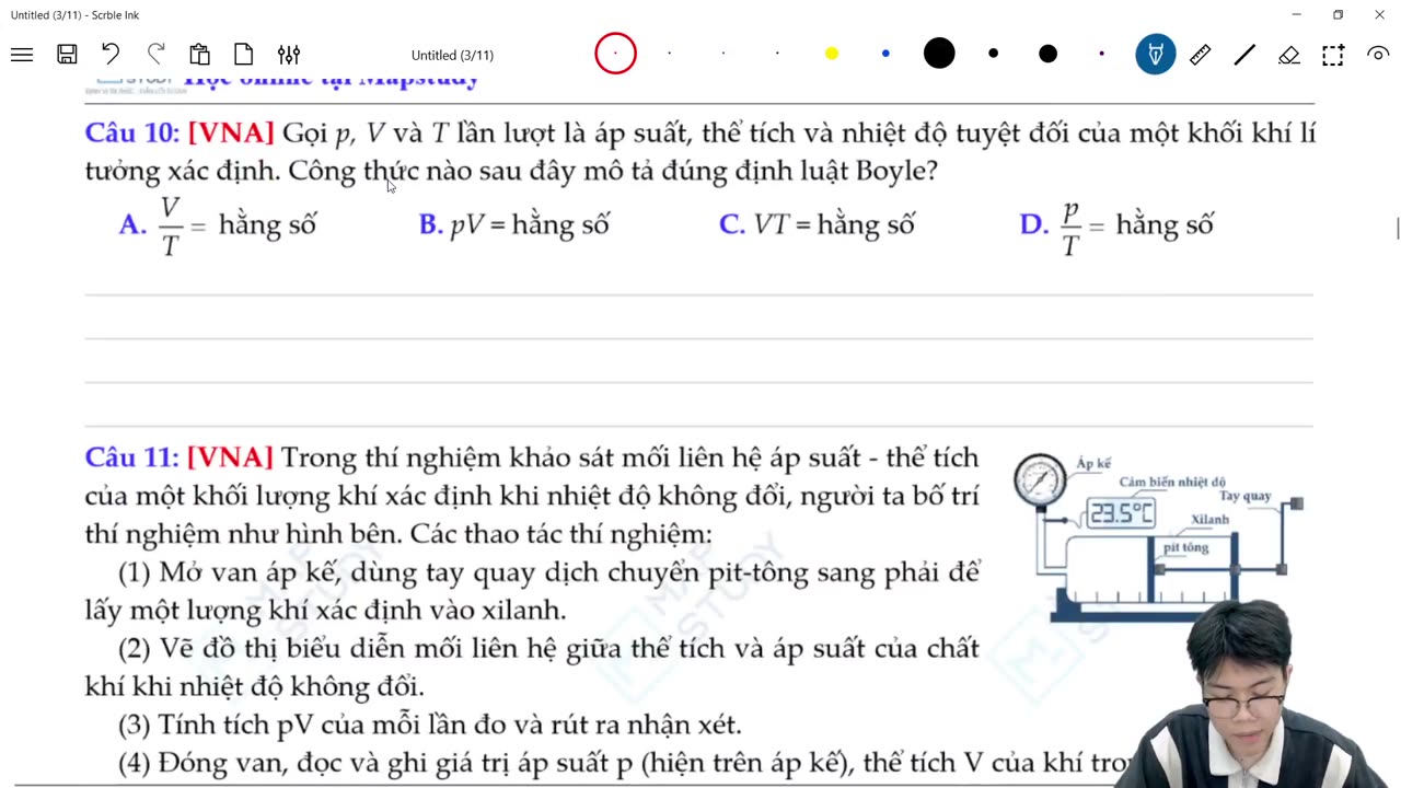 "Buổi 22 - Ôn tập lí thuyết Khí Lí Tưởng (Phần 4) "