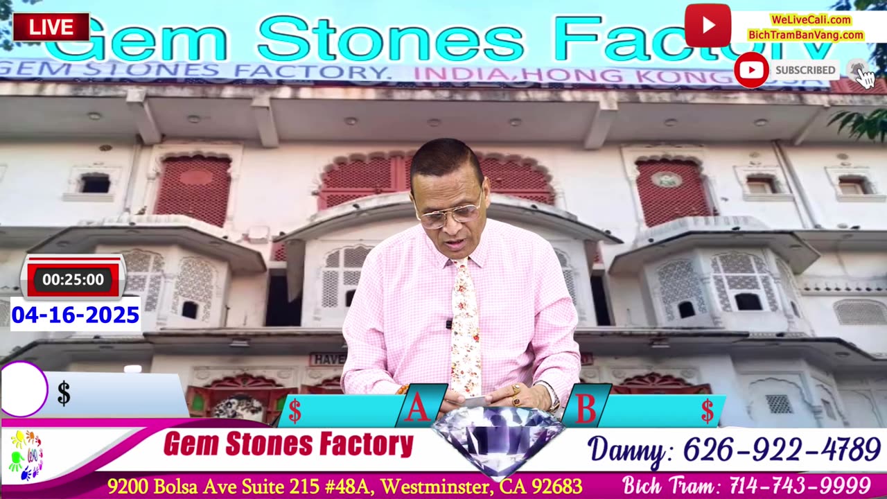 Tiem Vang Gem Stones Factory 04-16-2025 | STAR RUBY | GIA GEMSTONES #welivecali #gemstonesfactory