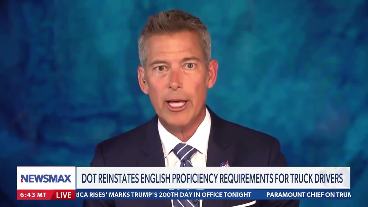 Sean Duffy says theyve taken a thousands of trucks off the road over driver not speaking English