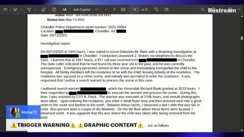 Emilie Kiser's 3 yr old son drowned in family pool