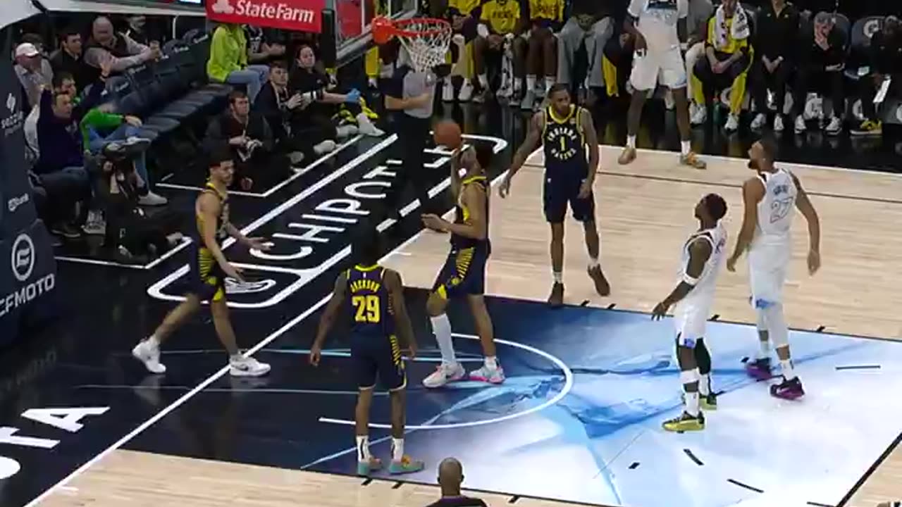 NBA - Ant fights through the contact and finishes for the and-1 😤