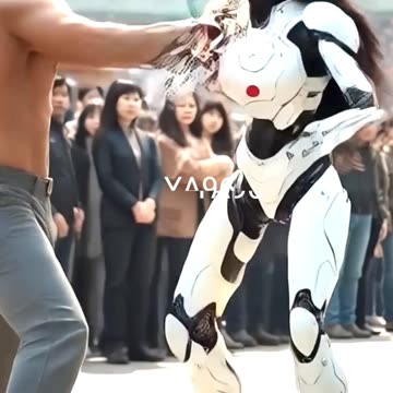 Female kungfu robot #robot #robots