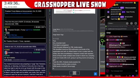GH Live 10-23-2025 - Trump posts on X before show's end