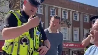 UK officers tell elderly man that saying “speak English” may qualify as hate crime.