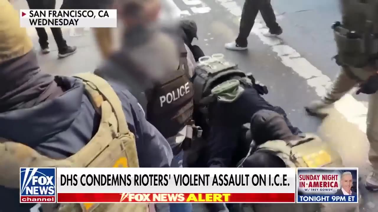 NEW: San Francisco mob assaults four ICE agents in shocking video