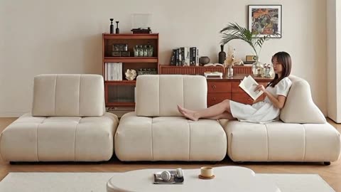 Italian Cloud-Like Modular High-End Sofa Lounge.