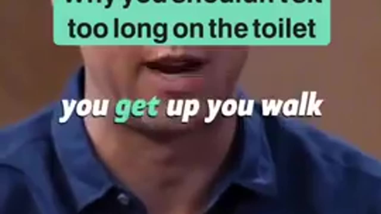 Why you shouldn't sit too long on the toilet