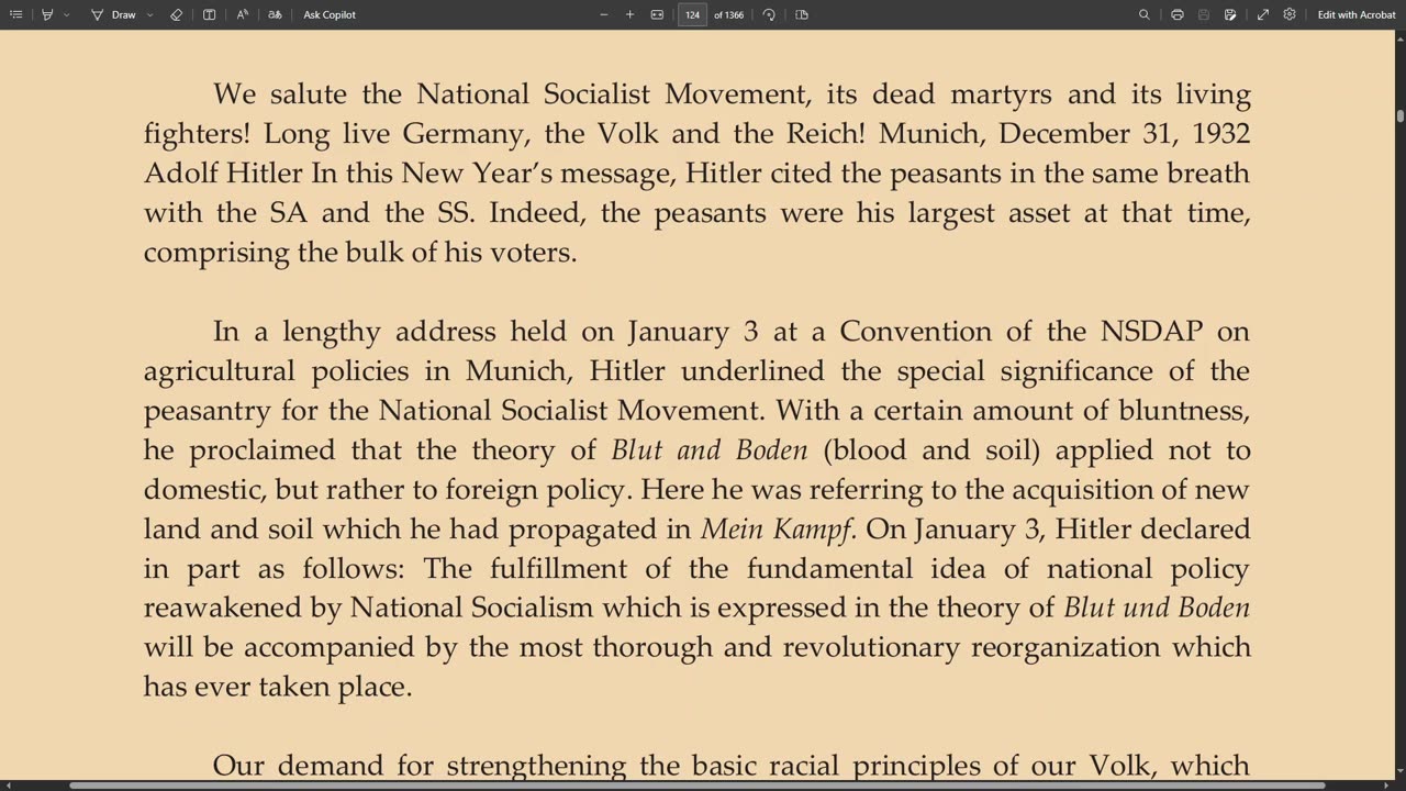 Adolf Hitler Speech 1/1/1933 | New Years Praclamation 2 of 2 ENG