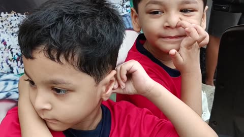 "Twin Brothers in Nursery Uniform | Cute School Day Moments 😍 | April 2025 Vlog"