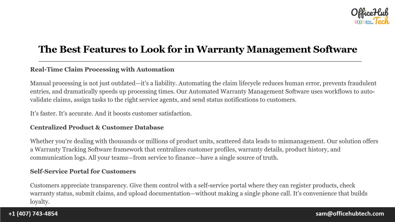 The Best Features to Look for in Warranty Management Software