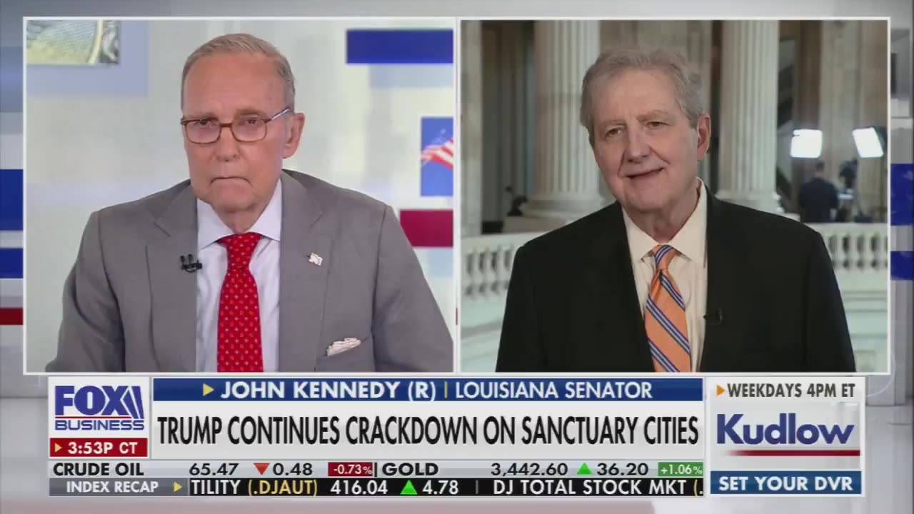 Senator Kennedy appears to have health issue on live TV