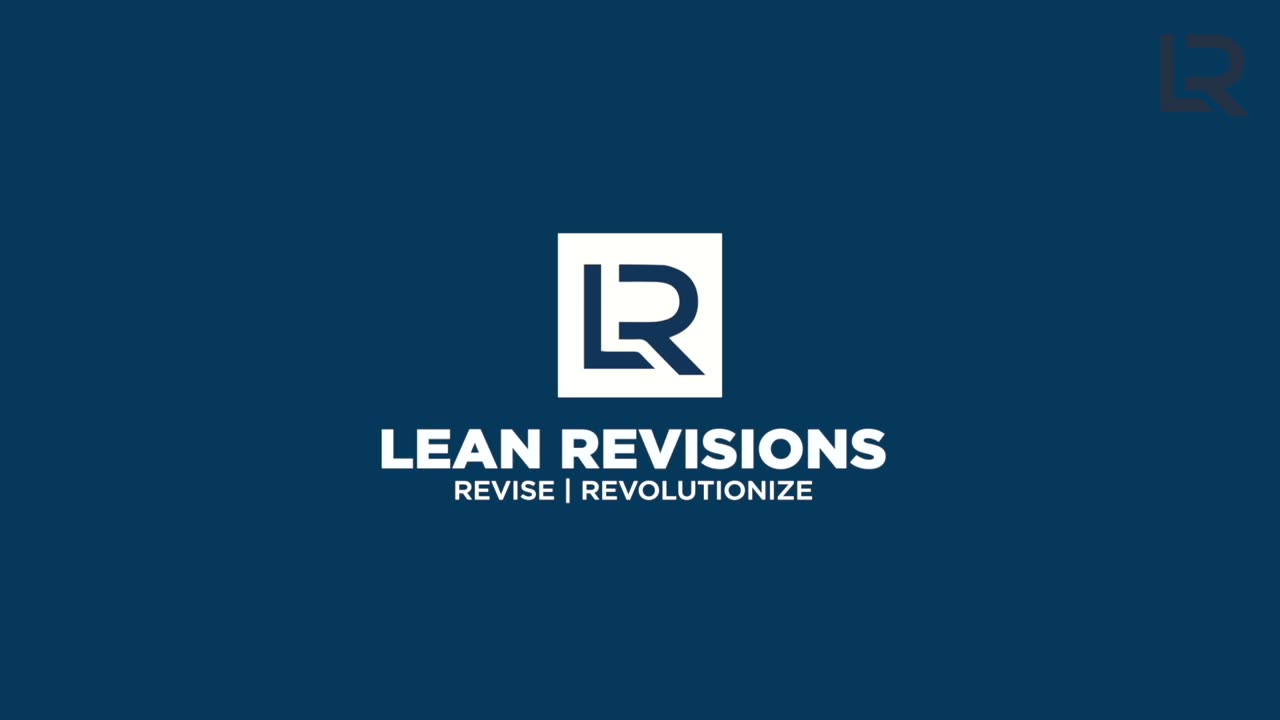 Lean Revisions White Belt Module 8 Improve