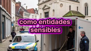 Una pareja lleva a su matrimonio dos ovejas.