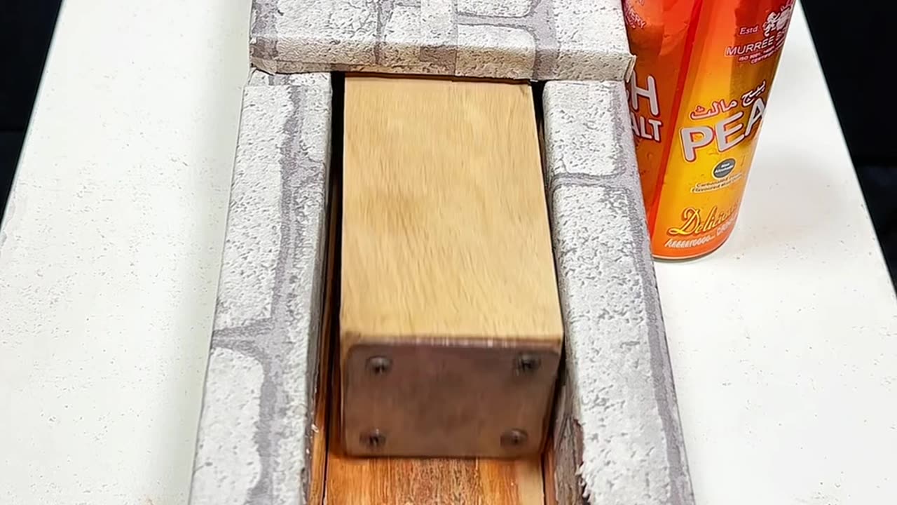 Coke vs Peach Can Crushing Challenge!
