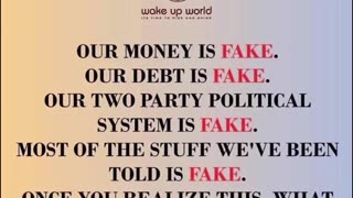 OUR MONEY IS FAKE. OUR POLITICS ARE FAKE. WAKE UP BEFORE THE CREDITS ROLL. | MediaCorrect