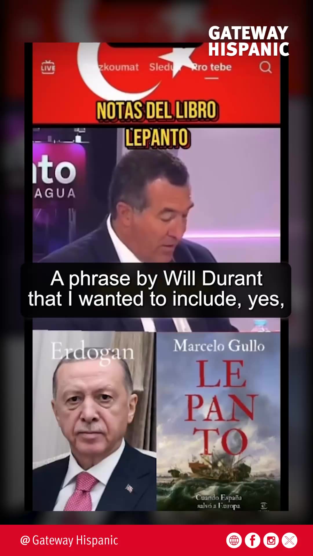 Marcelo Gullo lanza su nuevo libro LEPANTO, donde advierte con certeza la invasión musulman