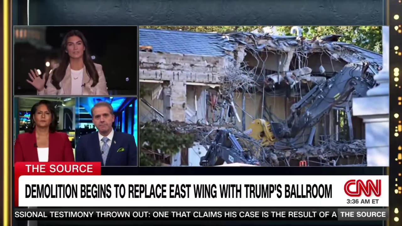 🏛️ Demolition has begun on the WH East Wing for the new Ballroom