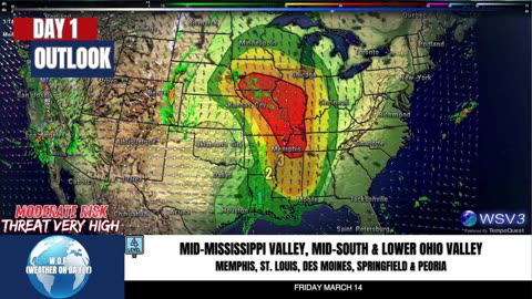 🌩️ Severe Outbreak Today: Strong Tornadoes Likely! 3/14/25 #shorts #shortsvideo