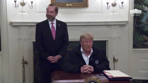 President Trump Signs a Bill on the Coronavirus