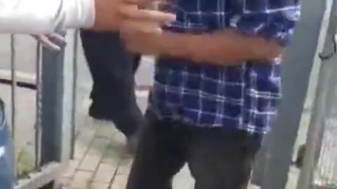 Armed Arab migrant takes over home