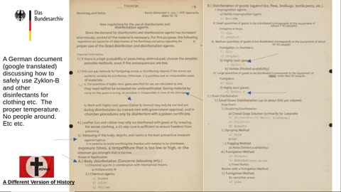 1944 German Memo Regarding the Safety and Proper Use of Zyklon B - English