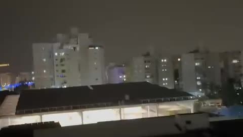 Footage posted to social media shows the moment of the rocket impact in Ashkelon