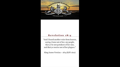 Revelation 18:4 — Come Out of Her, My People