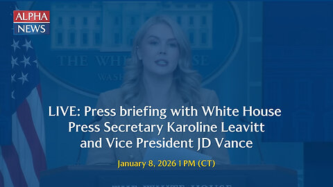 LIVE: Press briefing with White House Press Secretary Karoline Leavitt and Vice President JD Vance