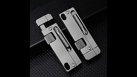 Multifunctional Titanium Alloy Wrench Screwdriver Keychain