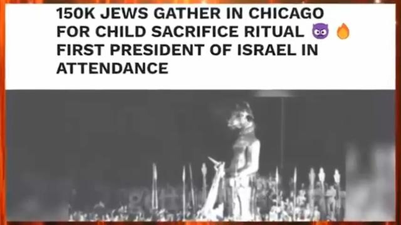 ✡️🕎 CHILD SACRIFICE by The Cult of Talmudic Jews (Zionists & Kaballah Jews)