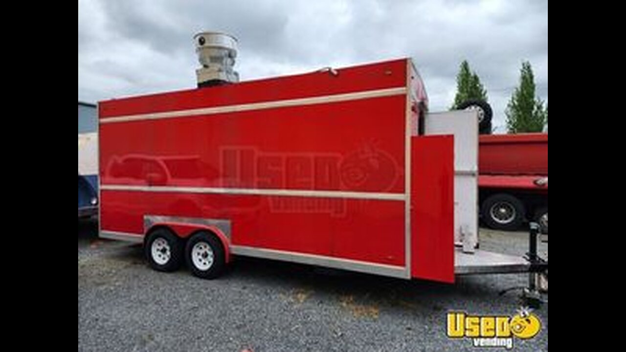 2024 8' x 18' Kitchen Food Concession Trailer with Pro-Fire Suppression for Sale in Washington!