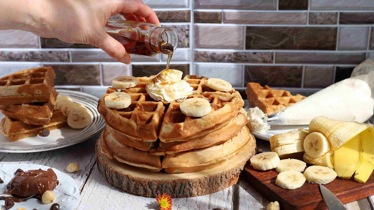 Use Your Overripe Bananas to Make The Best Homemade Whole Wheat Banana Waffles