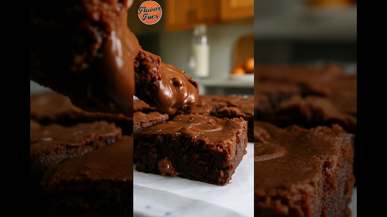"3-Ingredient Nutella Brownies in 30 Seconds!"🍫⚡⏱️