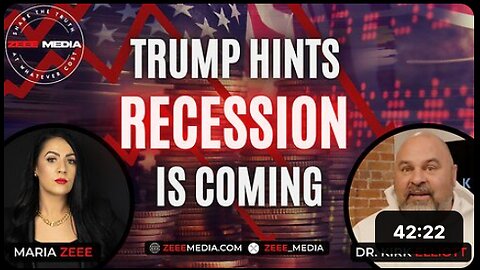 Trump Hints RECESSION Is Coming - Dr. Kirk Elliott